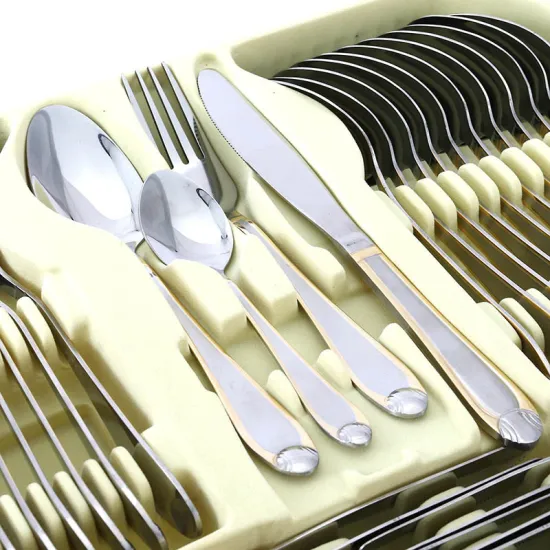 24PCS/48PCS/96PCS/108PCS Customize Set Code Case Stainless Steel Cutlery Set