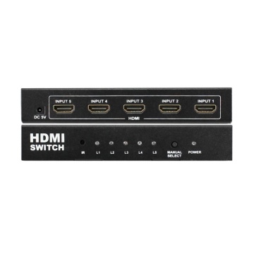 5 Inputs 1 Output HDMI Switch with AC Adapter