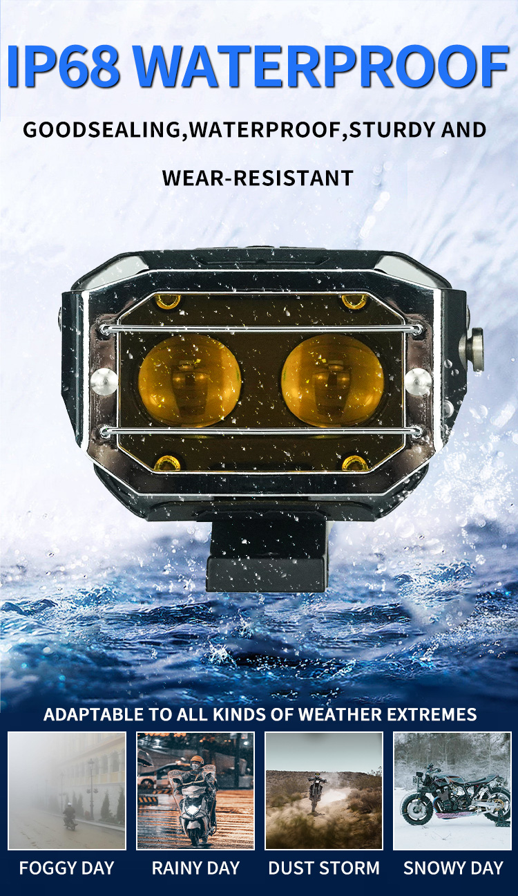 eye shape fog light for motorcycle
