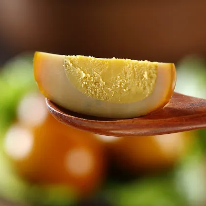 Salt baked braised egg