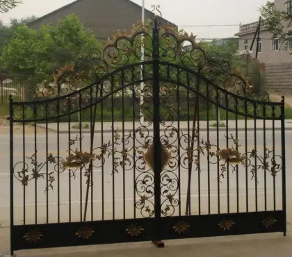 villa custom cast iron doors