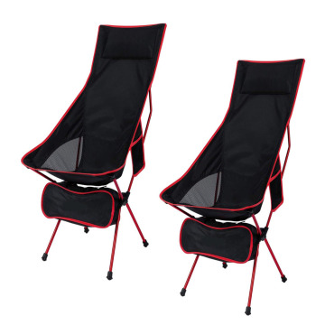 Outdoor Portable Lightweight Folding Camp Chairs with Headrest