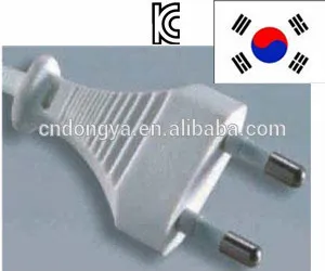Koera 2.5a 250v power cord with 2 pin plug