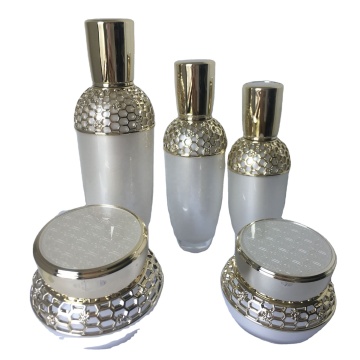 New Arrival Acrylic Cosmetic Packaging Set for Cream Jars and Lotion Bottles