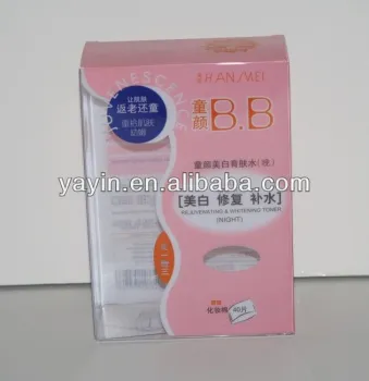 2014 Hot sale clear PVC cosmetic box