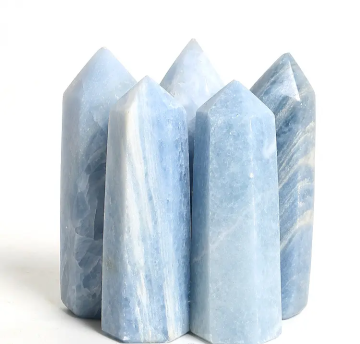 Wholesale Natural Stone Crystal Crafts: Celestite Crystal Towers for Home Decor & Feng Shui