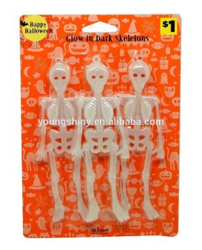 2015 NEW 3PCS Plastic Halloween Products Human skeleton