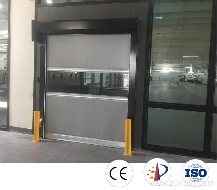 Stainless Steel Frame Rapid Rolling PVC Door