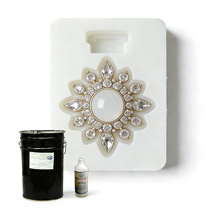 Condensation curing silicone mold rubber