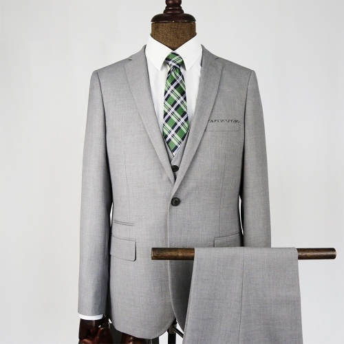 Modern Elegant Black Men's Wedding Suit Set