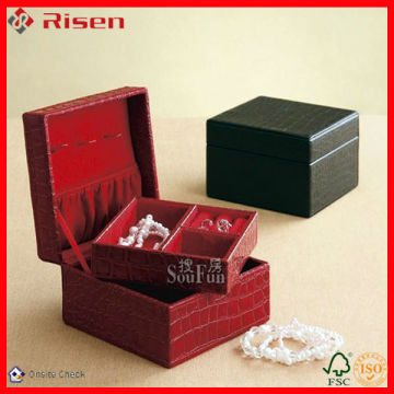 custom paper packaging high quality leather box