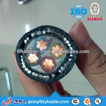 2015 4 Cores XLPE Insulated Electrical Power Cable Armored Cable
