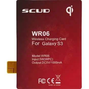 SCUD qi wireless charging card  for Samsung Galaxy S3 i9300