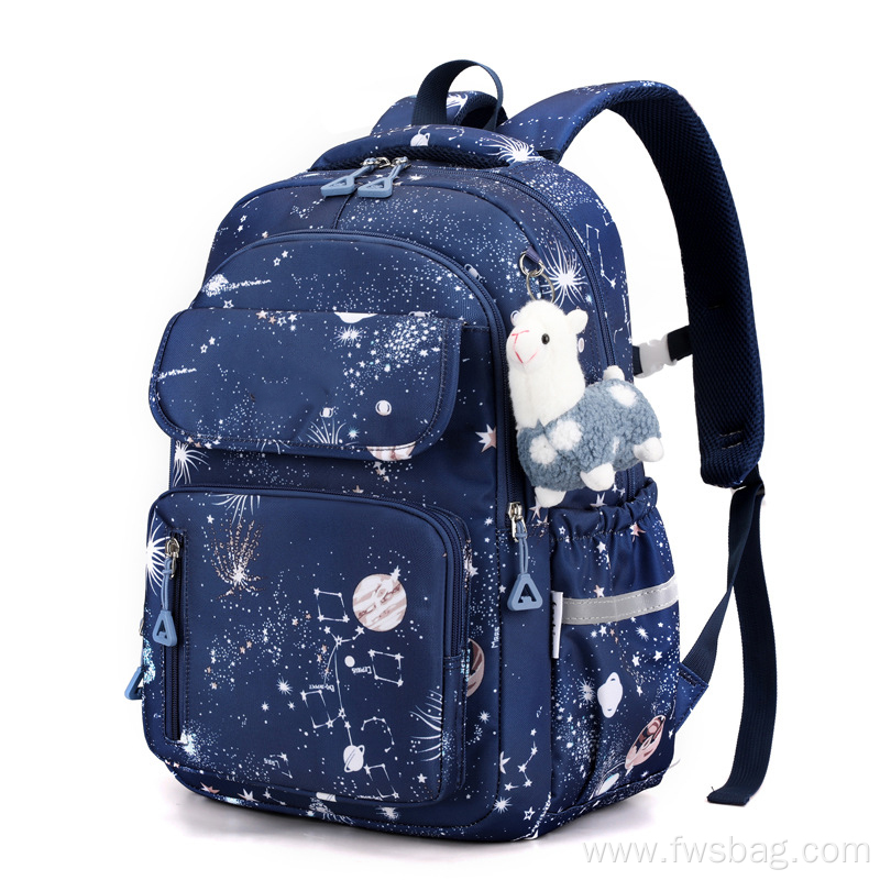 Custom 4 colors full printing custom design children school bags large capacity kids backpack books school bag