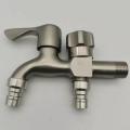 In-wall water pipe washing machine faucet