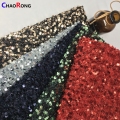 Tyg Tillverkare Velvet Fabric Sequin Spandex Fabric