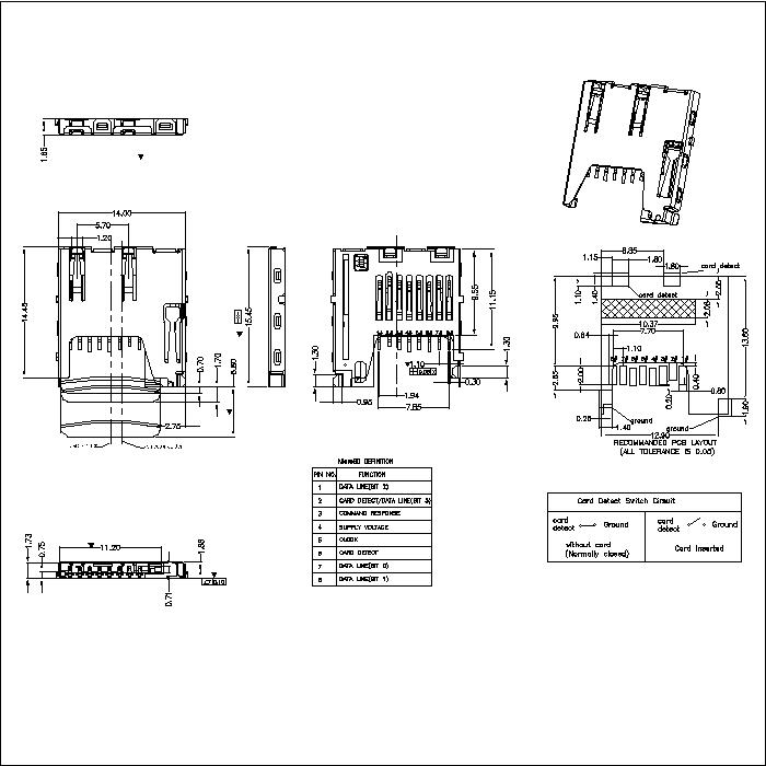 TSIM series 1.85mm height connector ATK-TSIMX185A002