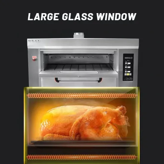 Customized Stainless Commercial Bakery Pizza Oven Baking Machine Electric Deck Oven