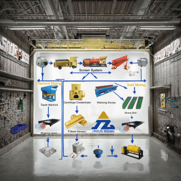 Africa Hot Sale Spiral Gold Mining Production Line