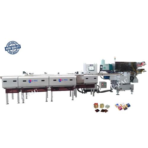 AUTOMATIC CHOCOLATE  FOLDING WRAPPING MACHINE