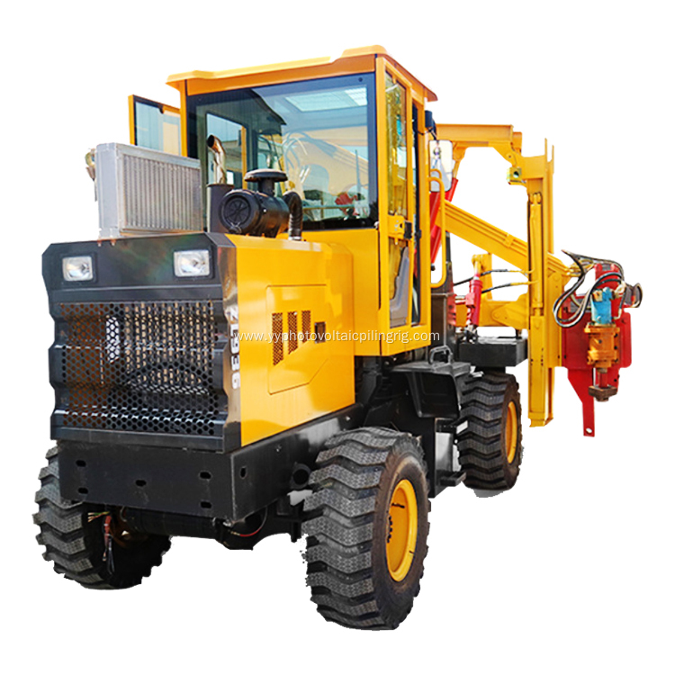 Hydraulic pile driver piling machine hammer guardrail driver