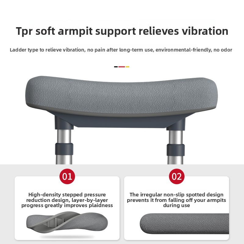 Medical Adult Walkers Non-Slip Canes Elderly Underarm Double Crutches Leg Foot Fracture Aids for Rehabilitation Therapy Supplies3