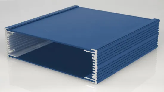 Silver anodized extruded aluminum enclosure