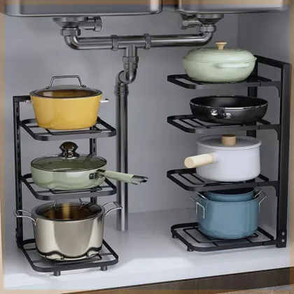 Metal Kitchen Wall Shelf Storage Rack