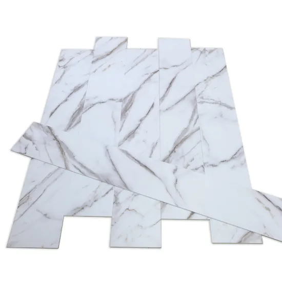 Luxury Waterproof White Marble Grain SPC Flooring