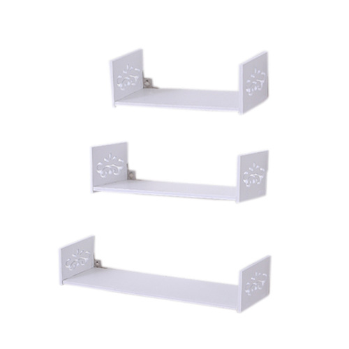 Removable Shelf White PVC Display Commodity Shelf
