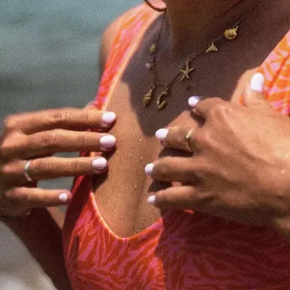 Summer Beach Fashion: Stylish Non-Tarnish Stainless Steel Choker Necklaces with Boho Letters, Shells, Pearls for Women