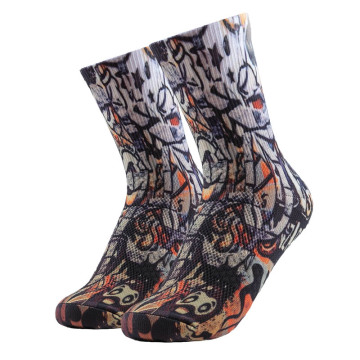 Chaussettes pour hommes Tendance en coton Impression anglaise