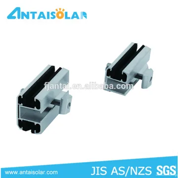 Aluminum Solar Roof Mounting Frame Middle and End Clamp Kits