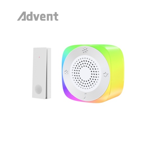 自供电防水彩色 LED 灯无线门铃