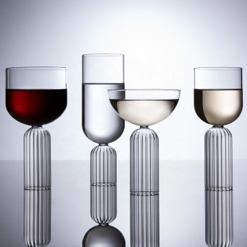 Champagner Coupé Glass Set klassisches Borosilikatglas