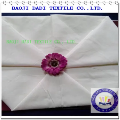 Bleached white cloth by rapier loom