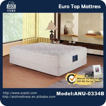 Euro Top Individual Pocket Spring Mattress, Slow Rebonded Memory Foam Mattress ANU-0334B