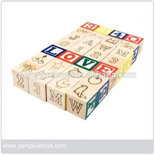 Abc Block Cart,wood Alphabet Building Block, High Quality Abc Block