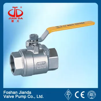 Stainless steel female threaded 2pc ball valve