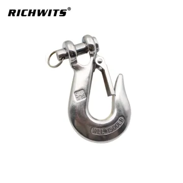 Marine Grade Rigging Hardware Hooks Heavy Duty Clevis Slip Hook with Safety Latch