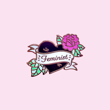 Kunshan Wholesale: Custom Colorful Flower Feminist Enamel Pins