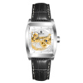 316L Tonneau Skeleton Mechanical Automatic Watch Watch