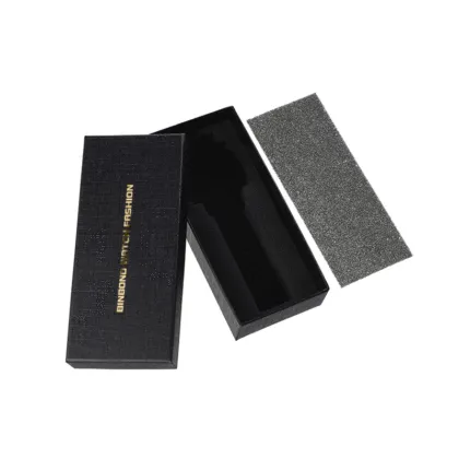 Customized Gold Logo Black Gift Paper Watch Cases and Packaging Boxes for Watches in China
