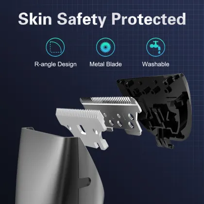 Hot Sell Black Usb Rechargeable Body Hair Trimmer