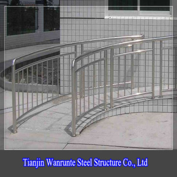 GRP handrail with industrial platform structures
