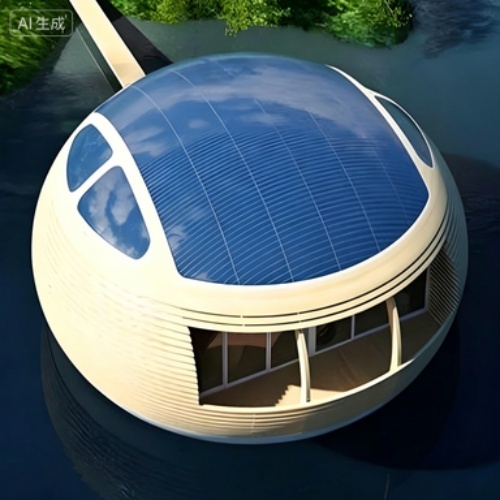 Elegant Floating Eco-Studio House for Ultimate Vacation Living
