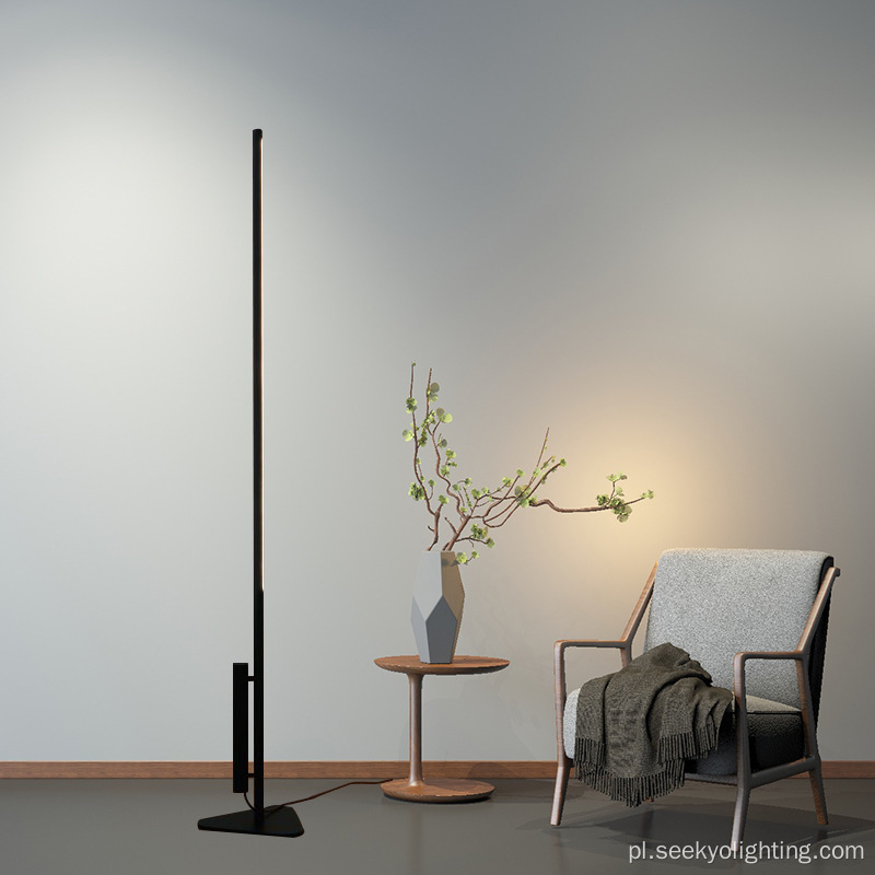 Minimalistyczna liniowa lampa podłogowa