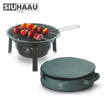 Backpacking Folding Steel Barbecue Picnics Portable Smoker Grill Charcoal BBQ Grill