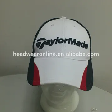 Flat emroidery baseball caps and stitching hats/fashion 6 panel golf cap