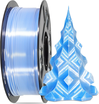 Dual Color 3D Printer Filament Shiny Silk